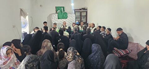 دیدار خادمان ستاد با خانواده خادم الحسین(ع) مرحوم حاج ابراهیم بیات